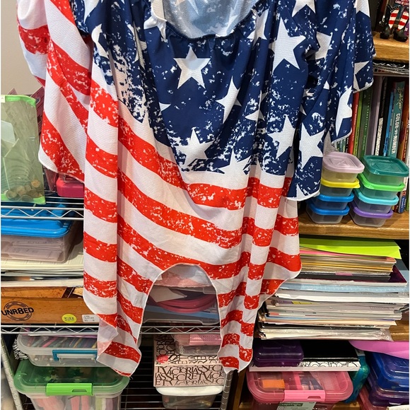 American Flag designed, gauze type, thin - Picture 2 of 5